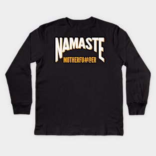 Namaste - Pilates Lover - Yoga Lover Kids Long Sleeve T-Shirt